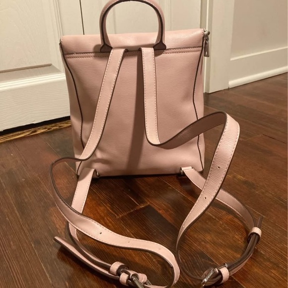 DKNY Light Pink Leather Backpack - Picture 2 of 3